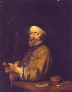 Gerard Ter Borch A Violinist oil painting artist